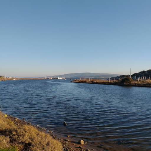 Hot water stream (probably) where Tatar River and Gulbahce Bay confluxes