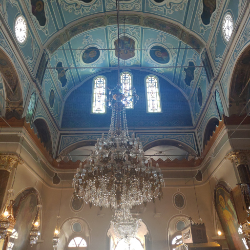 Church of Taxiarchis in Mesta, Chios Island, Greece