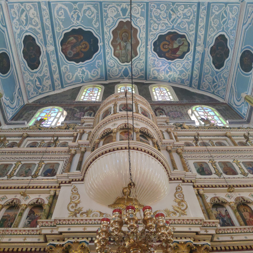 Church of Taxiarchis in Mesta, Chios Island, Greece