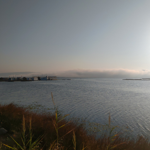 Sea fog over Gulbahce Bay